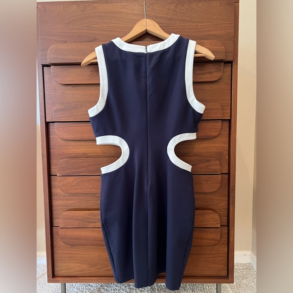 Staud Mini Dolce Dress in Navy - Picture 3 of 9